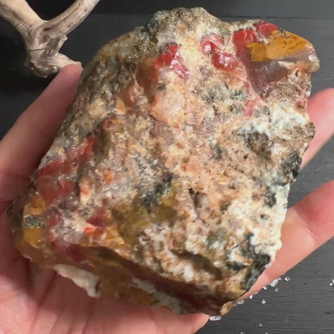 Heliotrop Rohstein | Brasilien | 545g | Happy Minerals