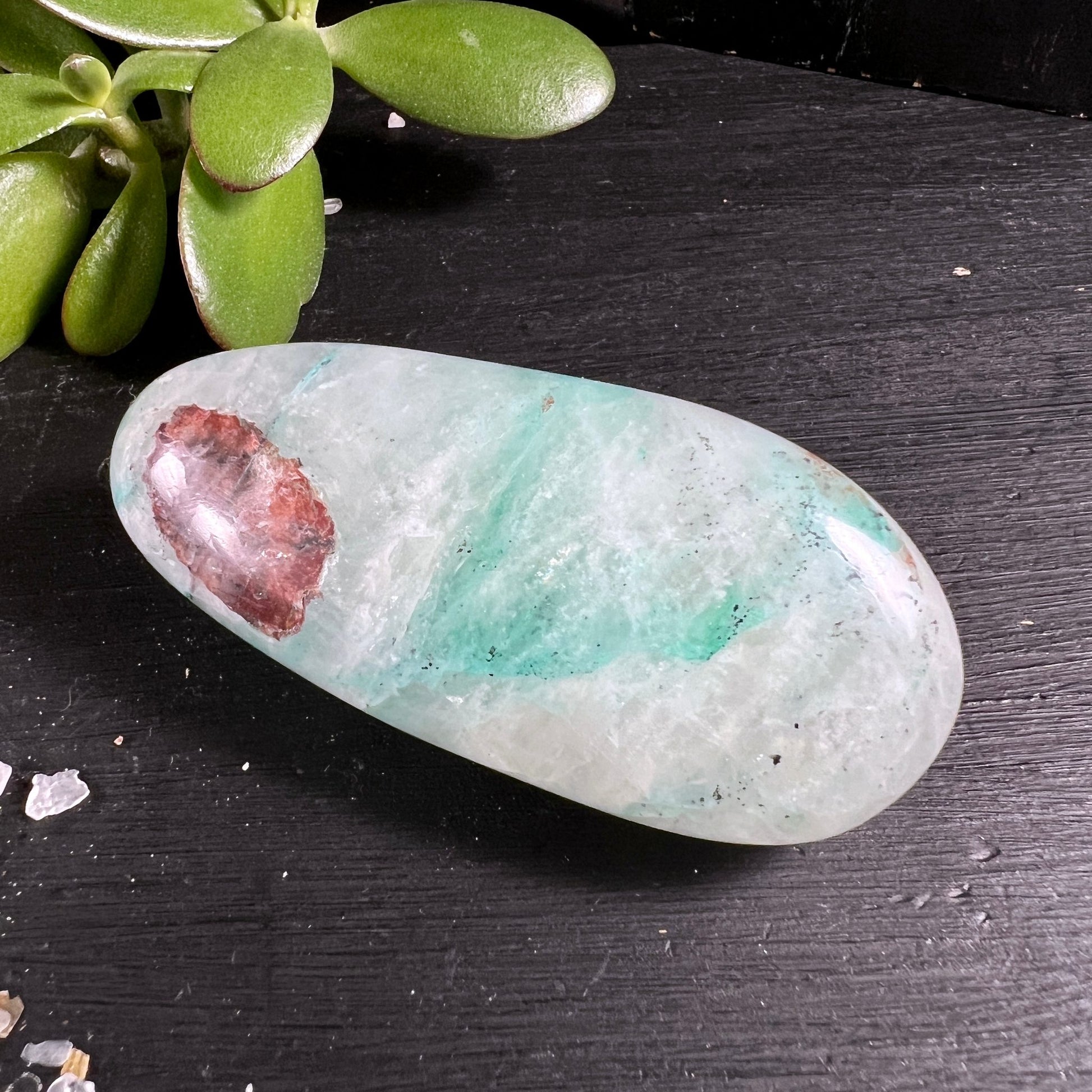 Quantum Quattro mit rotbrauner Einschluss | kontrastreiche Mineralien | Peru Rarität | Happy Minerals