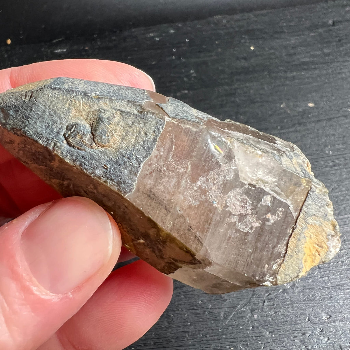 Rauchquarz Kristallflächen | braune Transparenz | natürliche Kanten | Italien | Happy Minerals