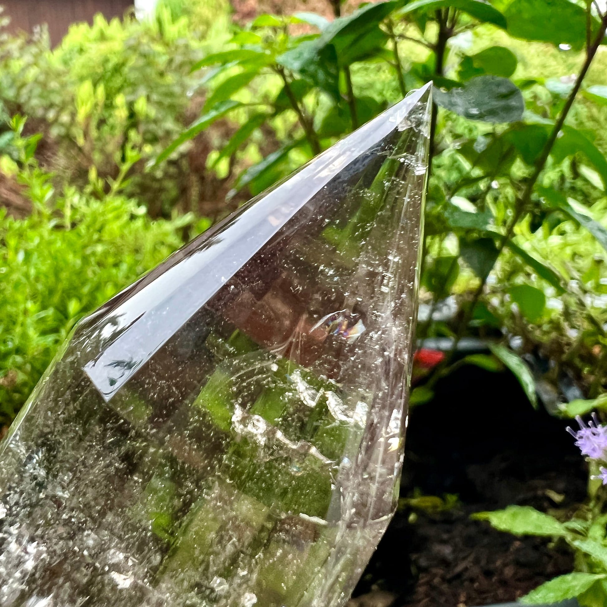 Rauchquarz mit metallständer | Ansicht 12 | Happy Minerals
