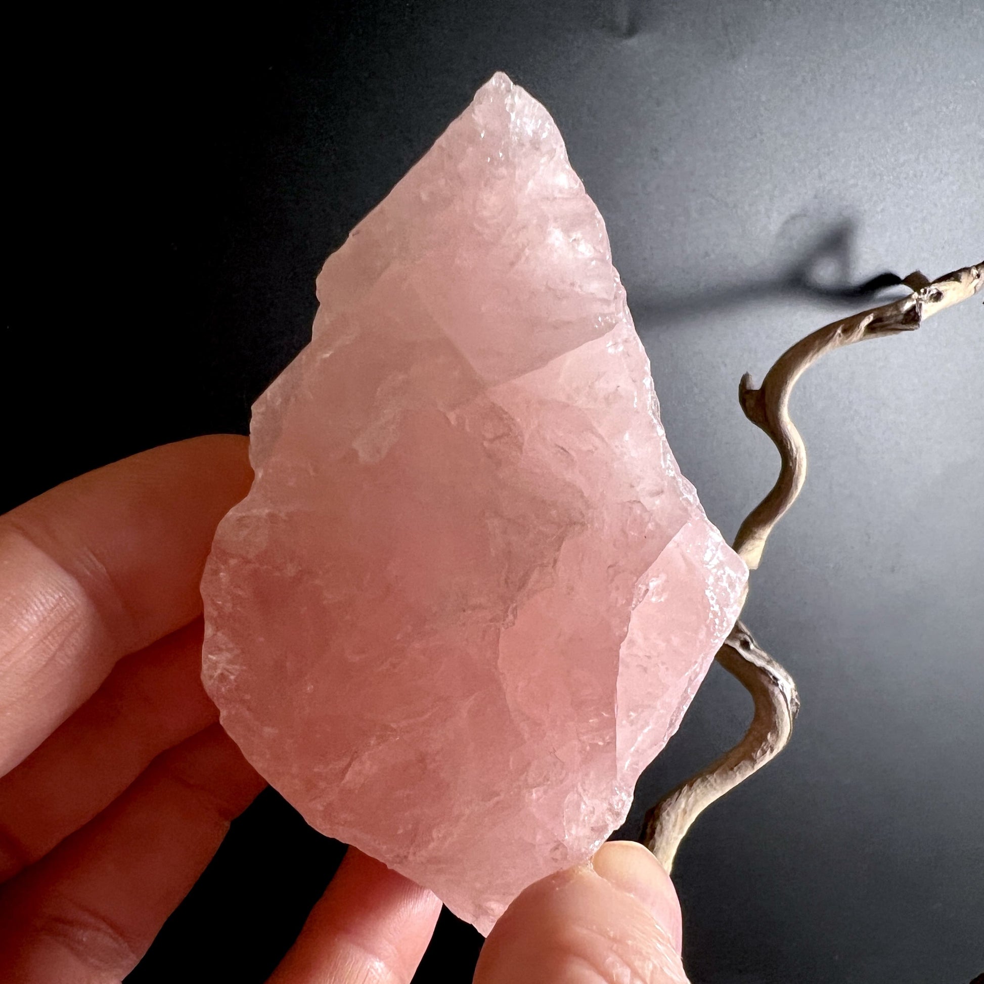 Unbehandelte Rosenquarz Rohsteine in intensivem Rosa als Geschenk oder Deko | Happy Minerals