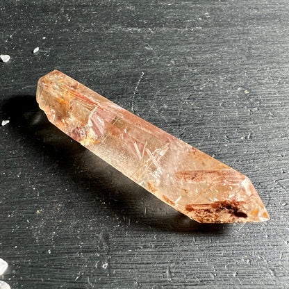 Rutilquarz Doppelender | Madagaskar | rosa-goldene Einschlüsse | Unikat | Happy Minerals