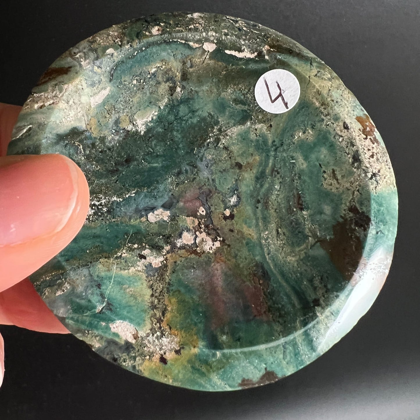 Sea Jasper, Orbicular Jaspis, Chalcedon Jaspis | Ansicht 13 | Happy Minerals