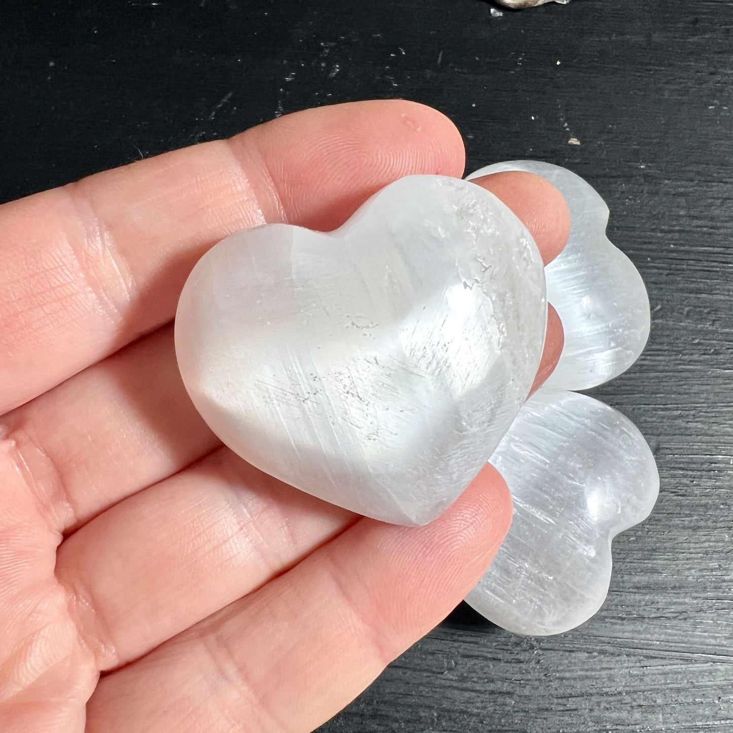 Selenitherz fuer Kronenchakra und Meditation