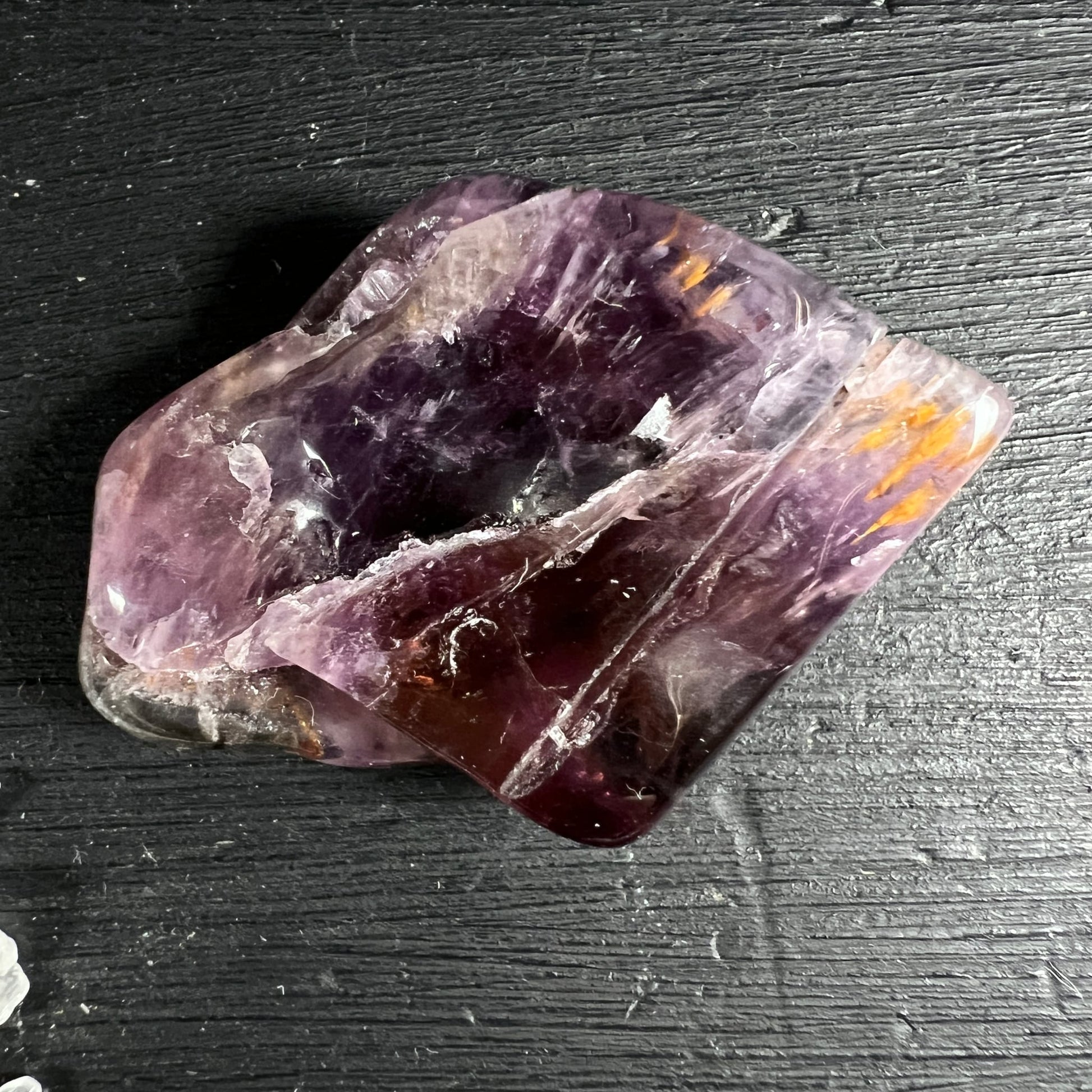 Super Seven Melody Stone Variante A | mystische Lila-Töne | natürliche Facetten | Brasilien | Happy Minerals