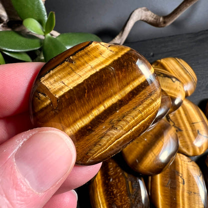 Tigerauge Handstein in der Hand