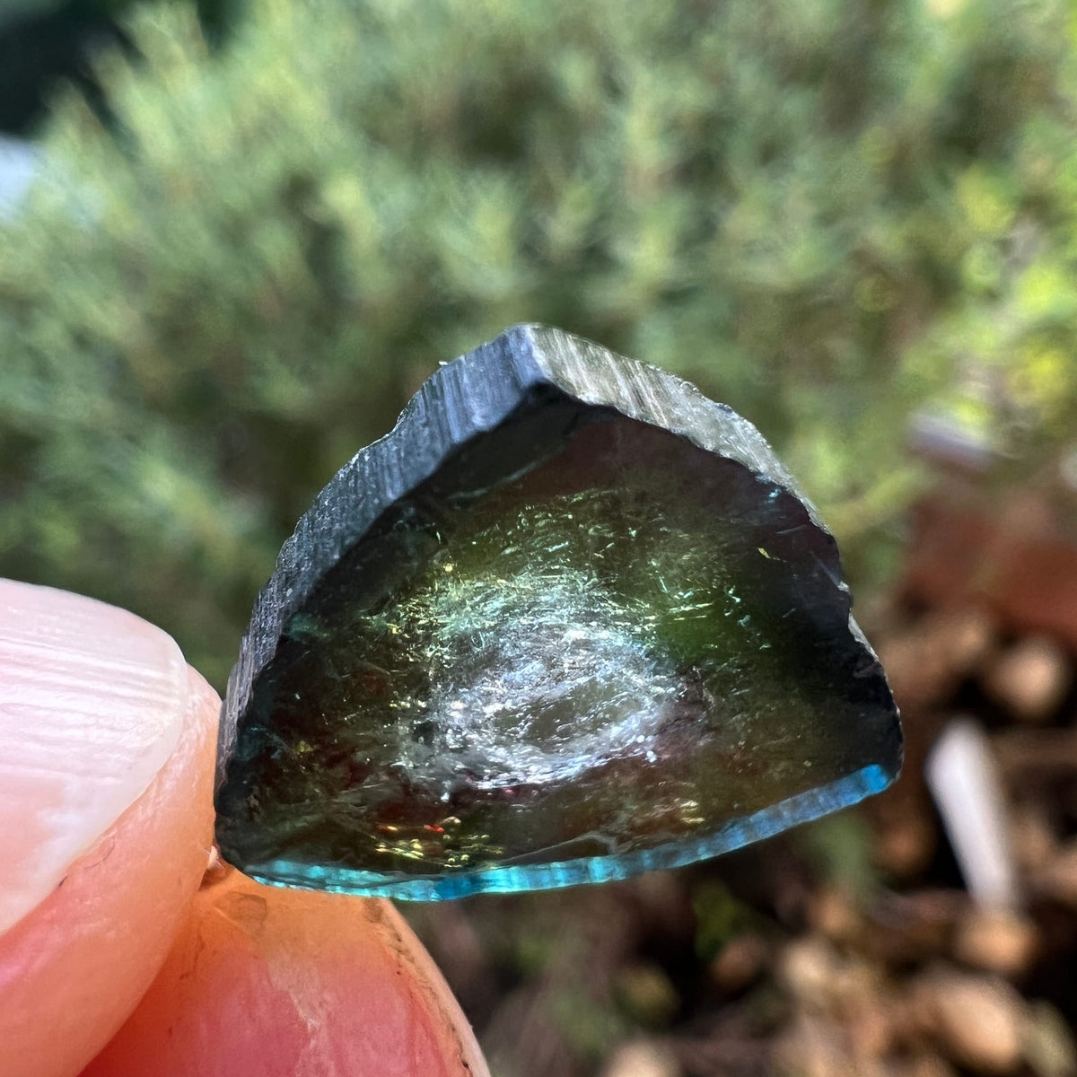 Wassermelonen Turmalin mit 925 Silberöse | Ansicht 11 | Happy Minerals
