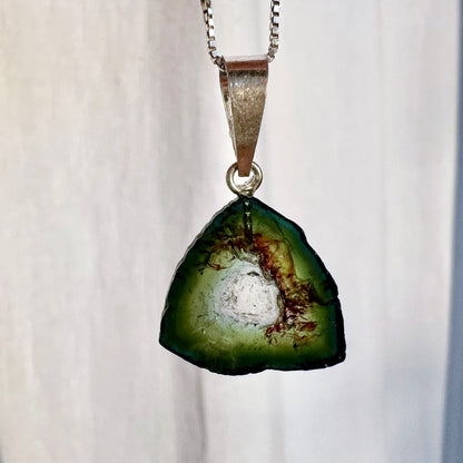 Wassermelonen Turmalin mit 925 Silberöse | Ansicht 12 | Happy Minerals